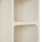 Mensola da parete ad arco geometrica in legno 24"x16" con forme a blocco color crema: Stile tradizionale, nessun montaggio richiesto, vani a giorno