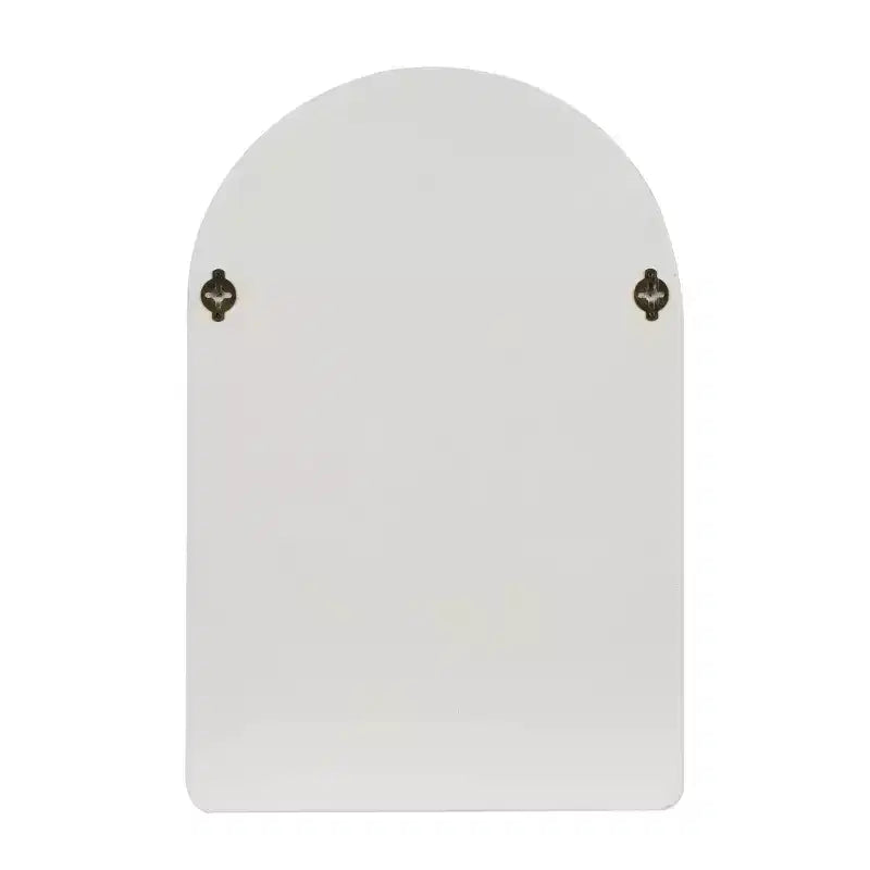 Mensola da parete ad arco geometrica in legno 24"x16" con forme a blocco color crema: Stile tradizionale, nessun montaggio richiesto, vani a giorno