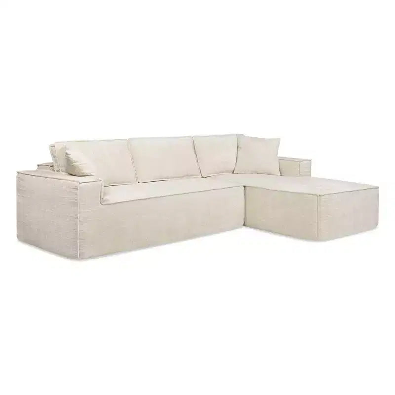 Divano componibile Brenley 110.5 RAF Sofà-in-a-Box, ciniglia grigio cenere