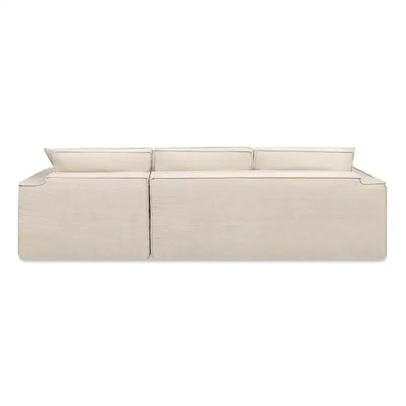 Divano componibile Brenley 110.5 RAF Sofà-in-a-Box, ciniglia grigio cenere