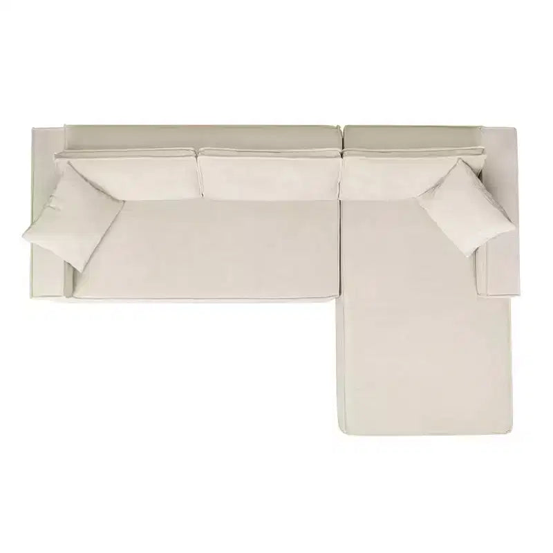 Divano componibile Brenley 110.5 RAF Sofà-in-a-Box, ciniglia grigio cenere
