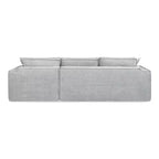 Divano componibile Brenley 110.5 RAF Sofà-in-a-Box, ciniglia grigio cenere