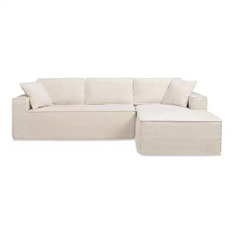 Divano componibile Brenley 110.5 RAF Sofà-in-a-Box, ciniglia grigio cenere