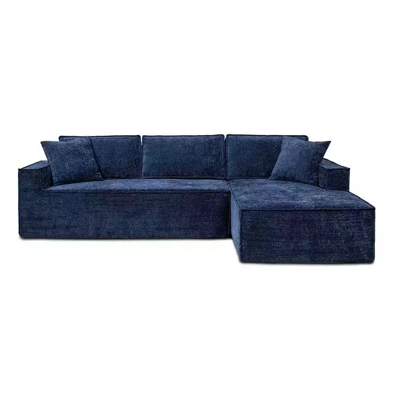 Divano componibile Brenley 110.5 RAF Sofà-in-a-Box, ciniglia grigio cenere