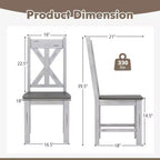 Sedia da pranzo in legno con struttura in legno di gomma ed elegante schienale traforato