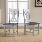 Sedia da pranzo in legno con struttura in legno di gomma ed elegante schienale traforato