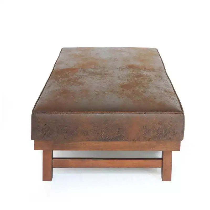 Pouf Temzyl moderno da cocktail imbottito in legno di gomma
