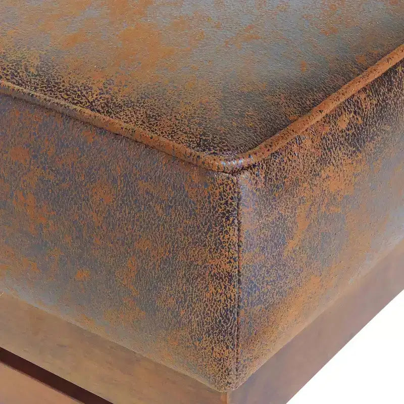 Pouf Temzyl moderno da cocktail imbottito in legno di gomma
