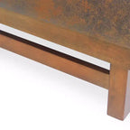 Pouf Temzyl moderno da cocktail imbottito in legno di gomma