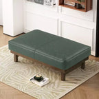 Pouf Temzyl moderno da cocktail imbottito in legno di gomma