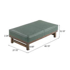 Pouf Temzyl moderno da cocktail imbottito in legno di gomma