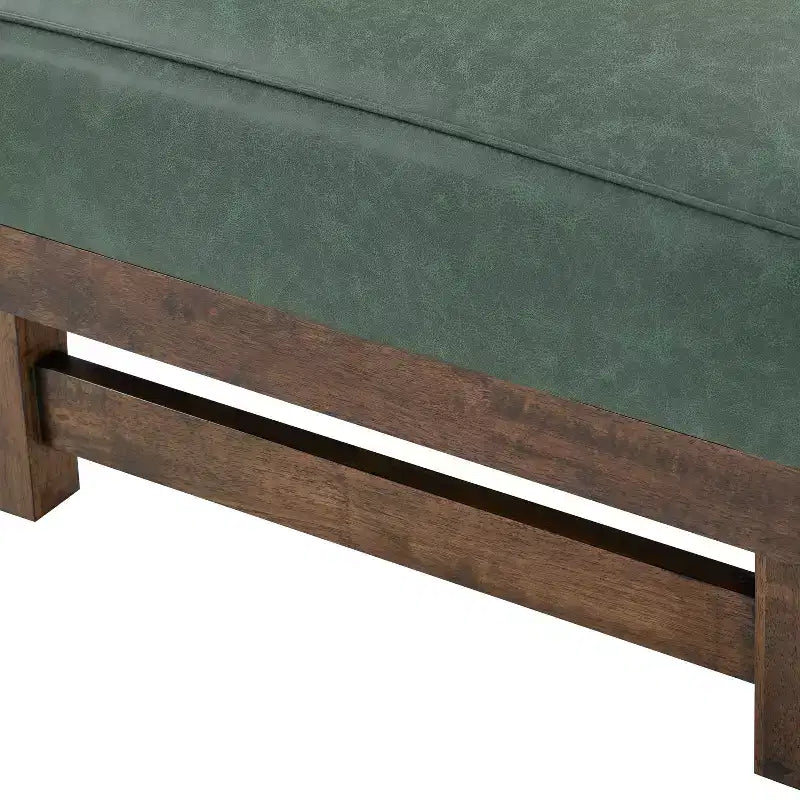 Pouf Temzyl moderno da cocktail imbottito in legno di gomma