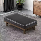 Pouf Temzyl moderno da cocktail imbottito in legno di gomma