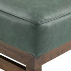 Pouf Temzyl moderno da cocktail imbottito in legno di gomma