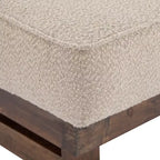 Pouf Temzyl moderno da cocktail imbottito in legno di gomma