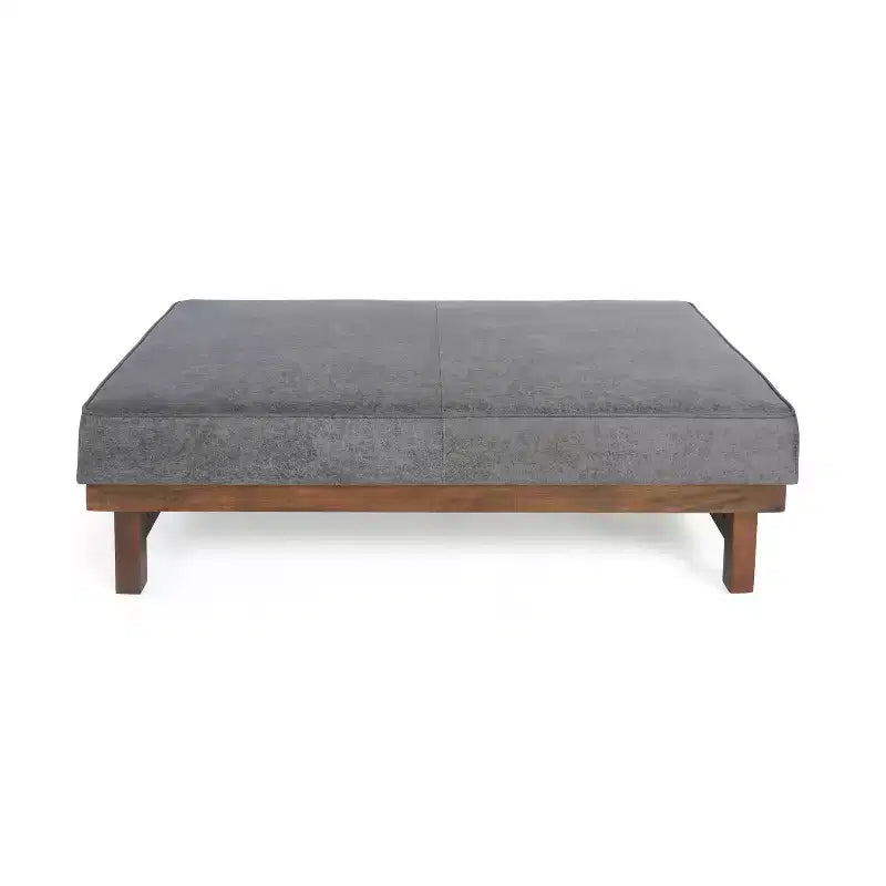 Pouf Temzyl moderno da cocktail imbottito in legno di gomma