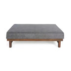 Pouf Temzyl moderno da cocktail imbottito in legno di gomma