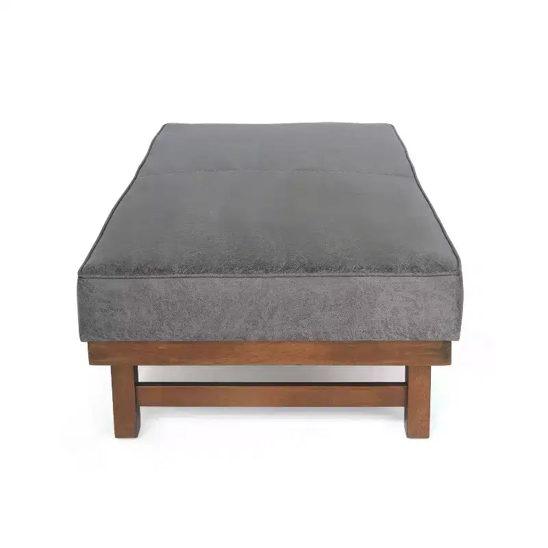 Pouf Temzyl moderno da cocktail imbottito in legno di gomma