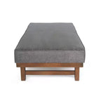 Pouf Temzyl moderno da cocktail imbottito in legno di gomma