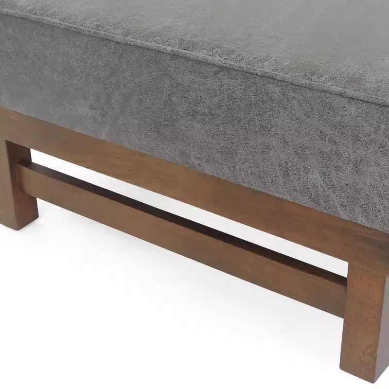 Pouf Temzyl moderno da cocktail imbottito in legno di gomma