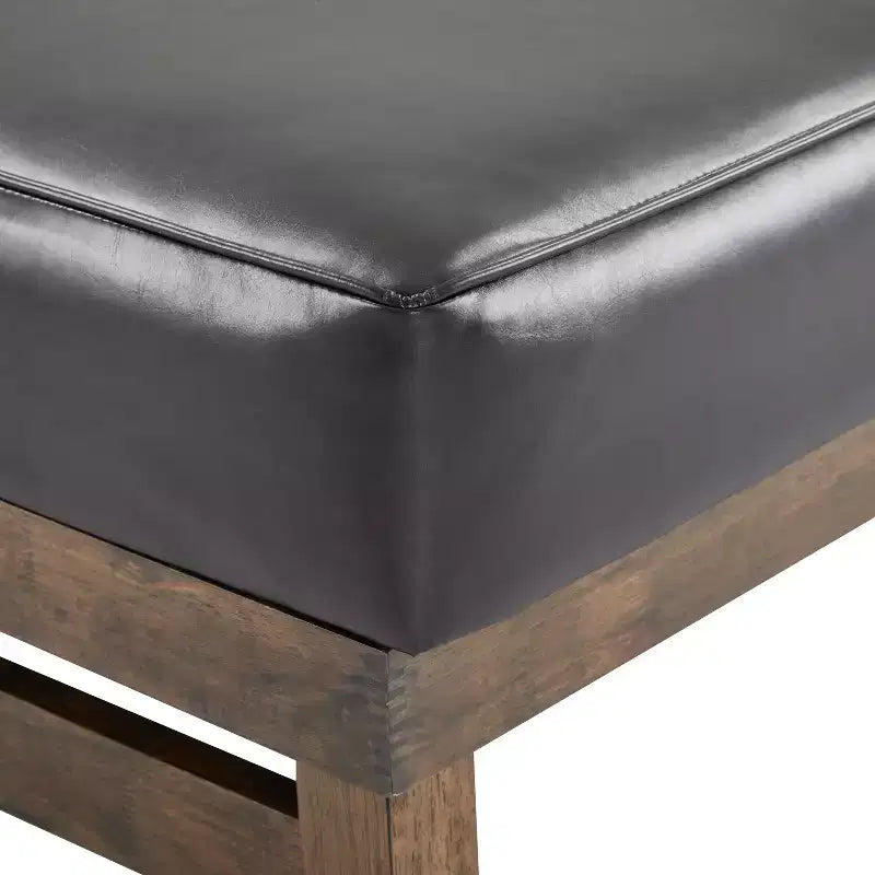 Pouf Temzyl moderno da cocktail imbottito in legno di gomma