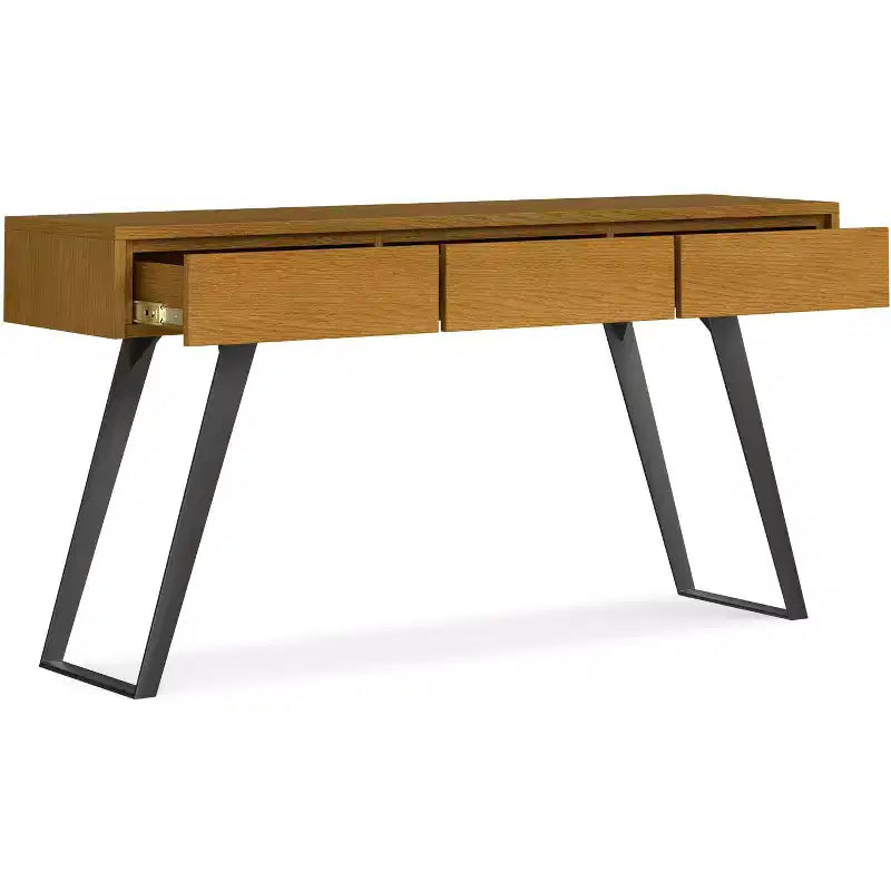 Tavolo da divano/consolle Mitchell largo 152 cm, stile industriale moderno