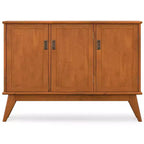 Tierney MADERA MACIZA Rettangolare 50 pollici Credenza a 3 ante in stile moderno di metà secolo