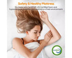 Materasso ibrido matrimoniale da 14 pollici in scatola con memory foam in gel, sensazione media, sollievo dalla pressione, delicato sulla pelle, isolamento del movimento, certificato CertiPUR-US