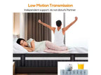 Materasso ibrido matrimoniale da 14 pollici in scatola con memory foam in gel, sensazione media, sollievo dalla pressione, delicato sulla pelle, isolamento del movimento, certificato CertiPUR-US