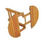 Tavolino Moderno Pieghevole Regolabile (45-70 cm) in Palissandro (Finitura Teak), Adatto come Vassoio per Divano, Comodino