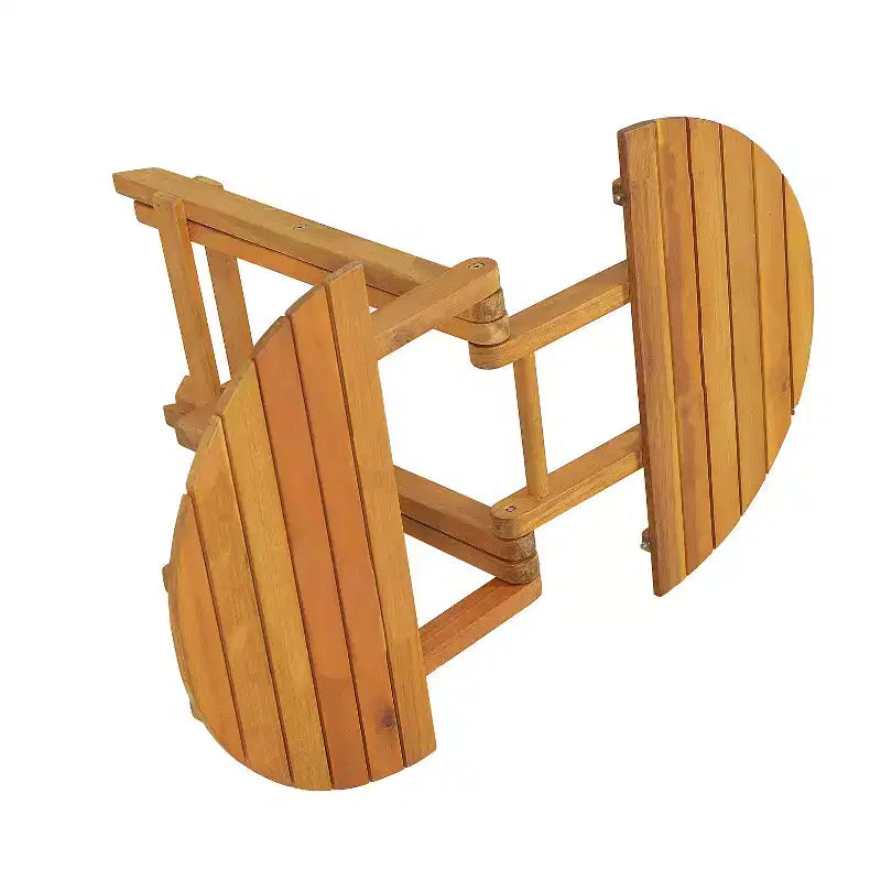 Tavolino Moderno Pieghevole Regolabile (45-70 cm) in Palissandro (Finitura Teak), Adatto come Vassoio per Divano, Comodino