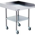 Stainless Steel Table for Prep & Work with Caster Wheels ,Metal Commercial Kitchen Heavy Duty Table with Adjustable Under Shelf for Restaurant