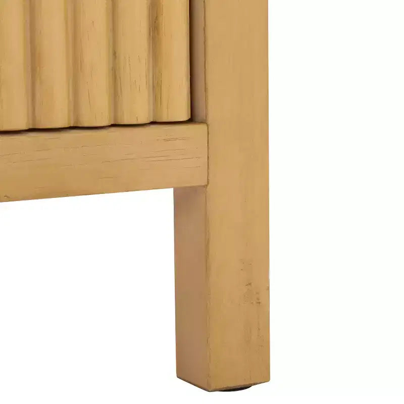 Comodino Maruba a 2 cassetti e 1 ripiano - Naturale