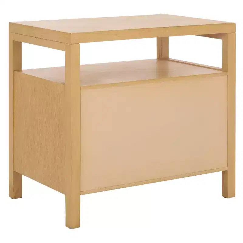 Comodino Maruba a 2 cassetti e 1 ripiano - Naturale