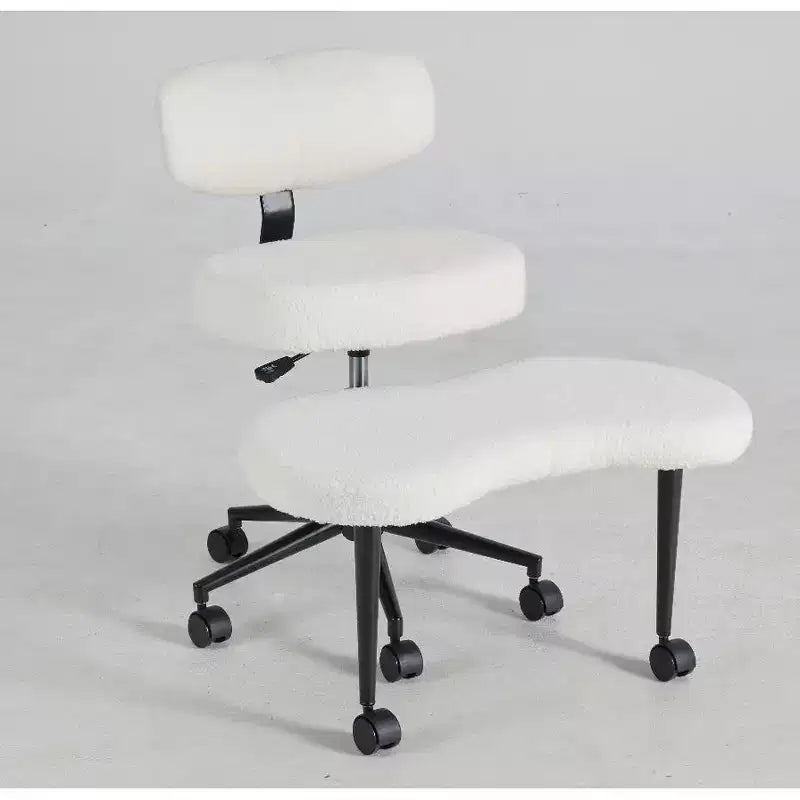 Poltrona moderna, Sedia da meditazione imbottita con gambe incrociate, Sedia senza braccioli per soggiorno, camera da letto e balcone