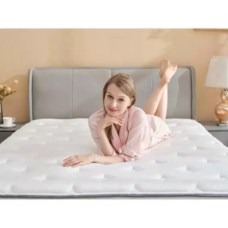Materasso a molle indipendenti stile Hilton, materasso morbido ed elastico spesso 30 cm per il supporto spinale e il sonno in camera da letto