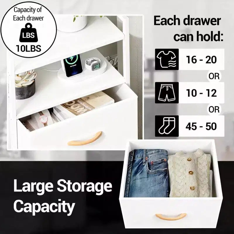 Mobiletto contenitore in tessuto a 4 cassetti con ripiano aperto (41x29x83.5cm) Cassettiera versatile per camera da letto, cameretta dei bambini, dormitorio, soggiorno e ingresso