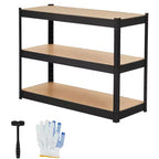 Storage Shelves, 3 Tier Heavy Duty Adjustable Metal Shelving Unit, Industrial Utility Rack for Garage Warehouse Pantry Closet