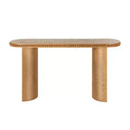 Consolle vintage con perline e gambe curve reversibili