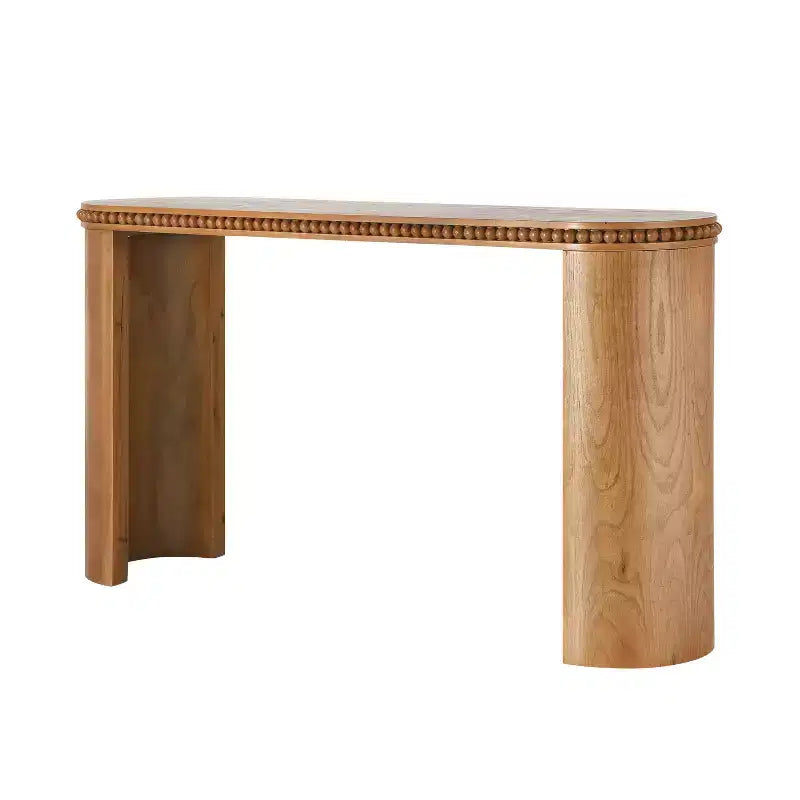 Consolle vintage con perline e gambe curve reversibili