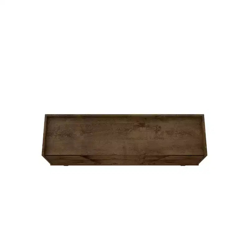 Mobile TV a 4 ripiani Marcus Mid-Century Modern per TV fino a 55", marrone rustico