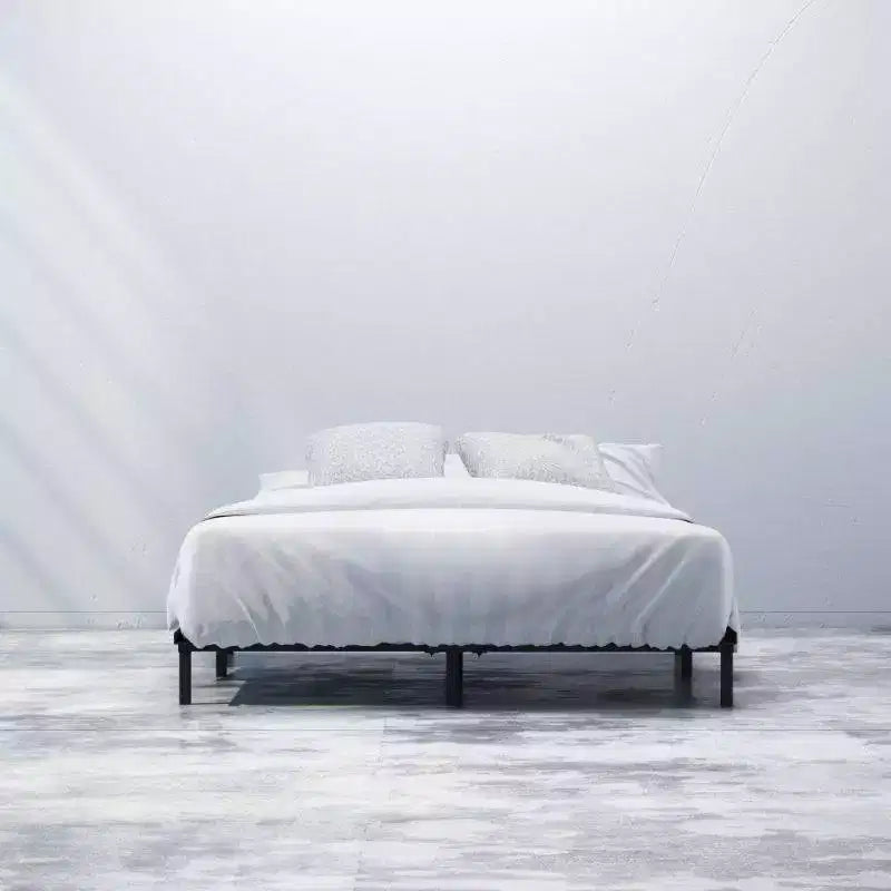 Base letto in metallo Compack da 7" completa, colore nero