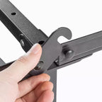 Base letto in metallo Compack da 7" completa, colore nero