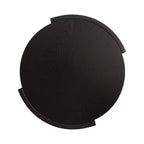 Tavolino rotondo Urso in legno e metallo, 16x15x25, nero